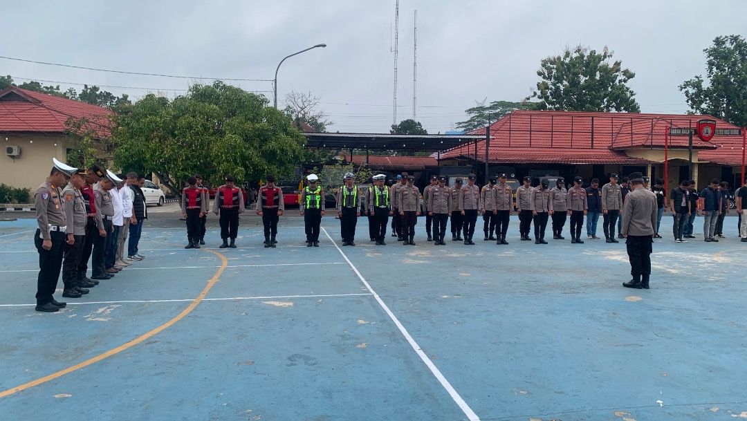Polres Musi Rawas Siagakan Ratusan Personil Antisipasi Kamtibmas dan Karhutla di Hari Libur