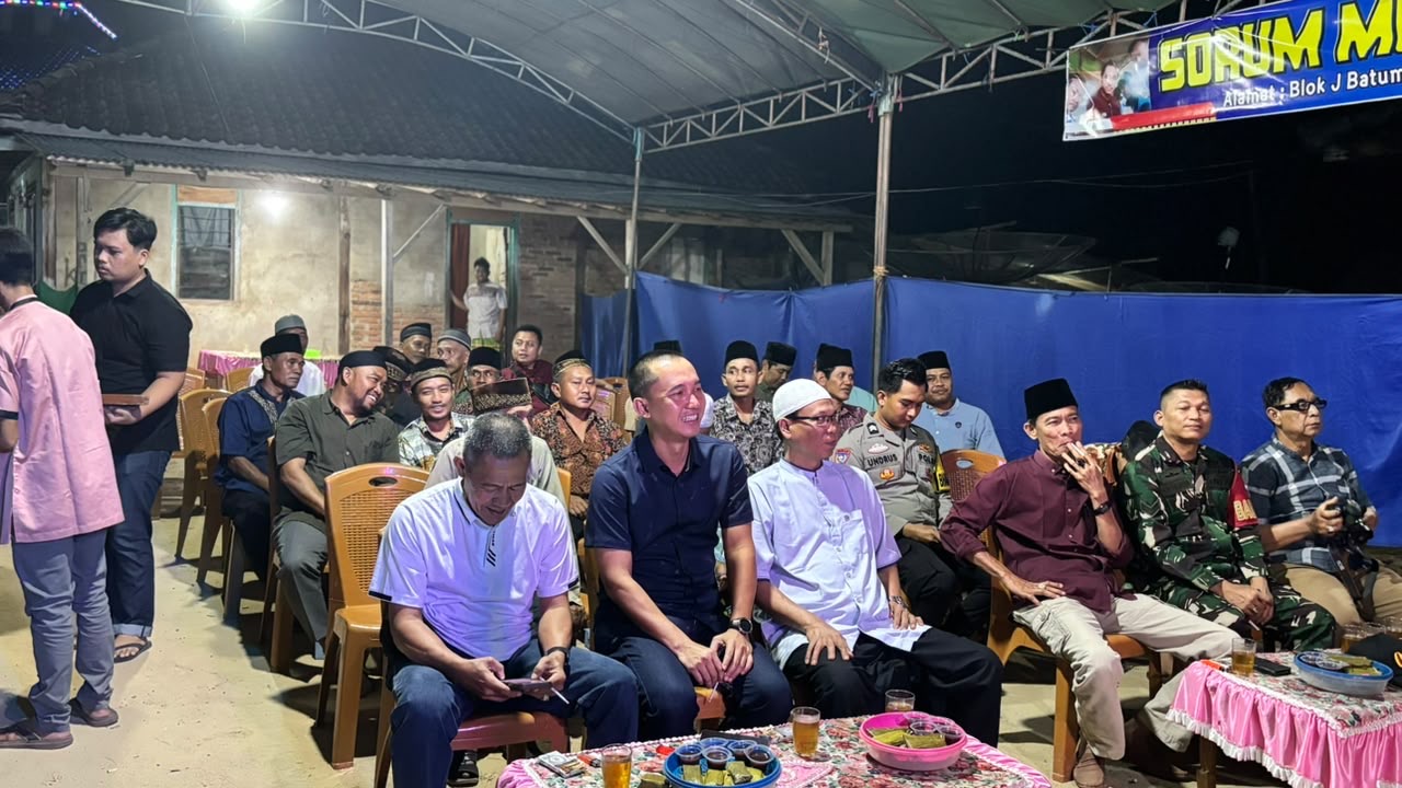 Kapolsek Lubuk Raja Bersama Personel Hadiri Peringatan HUT ke-49 Dusun Purwodono dan Peresmian Wisata Kuliner
