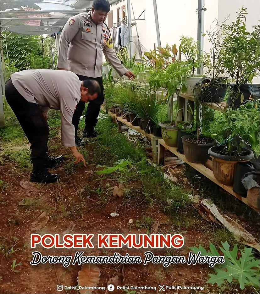 Bersama Warga, Polsek Kemuning Wujudkan Ketahanan Pangan dari Pekarangan