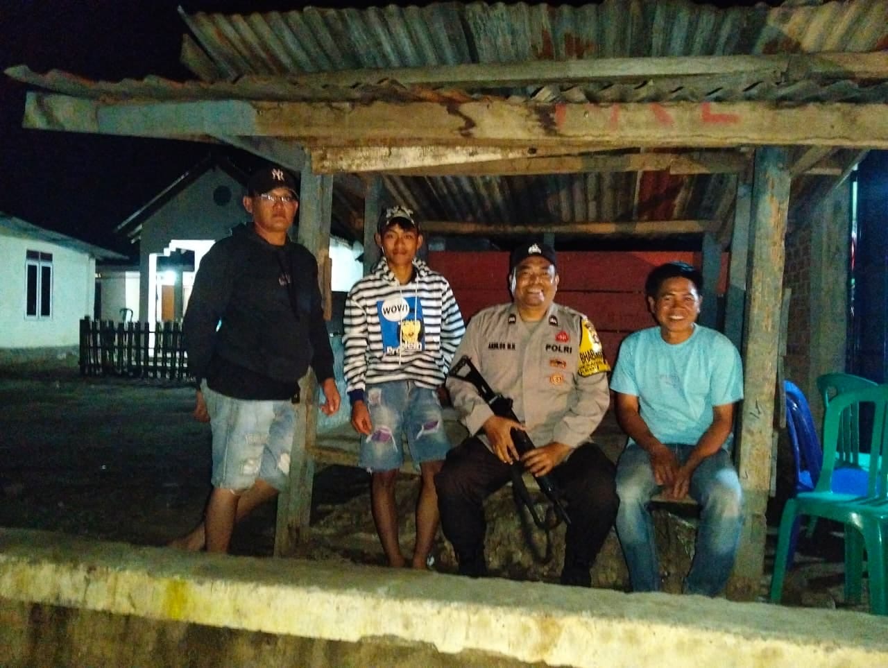 Polsek Pajar Bulan Tingkatkan Patroli Malam, Jaga Situasi Kamtibmas Tetap Kondusif