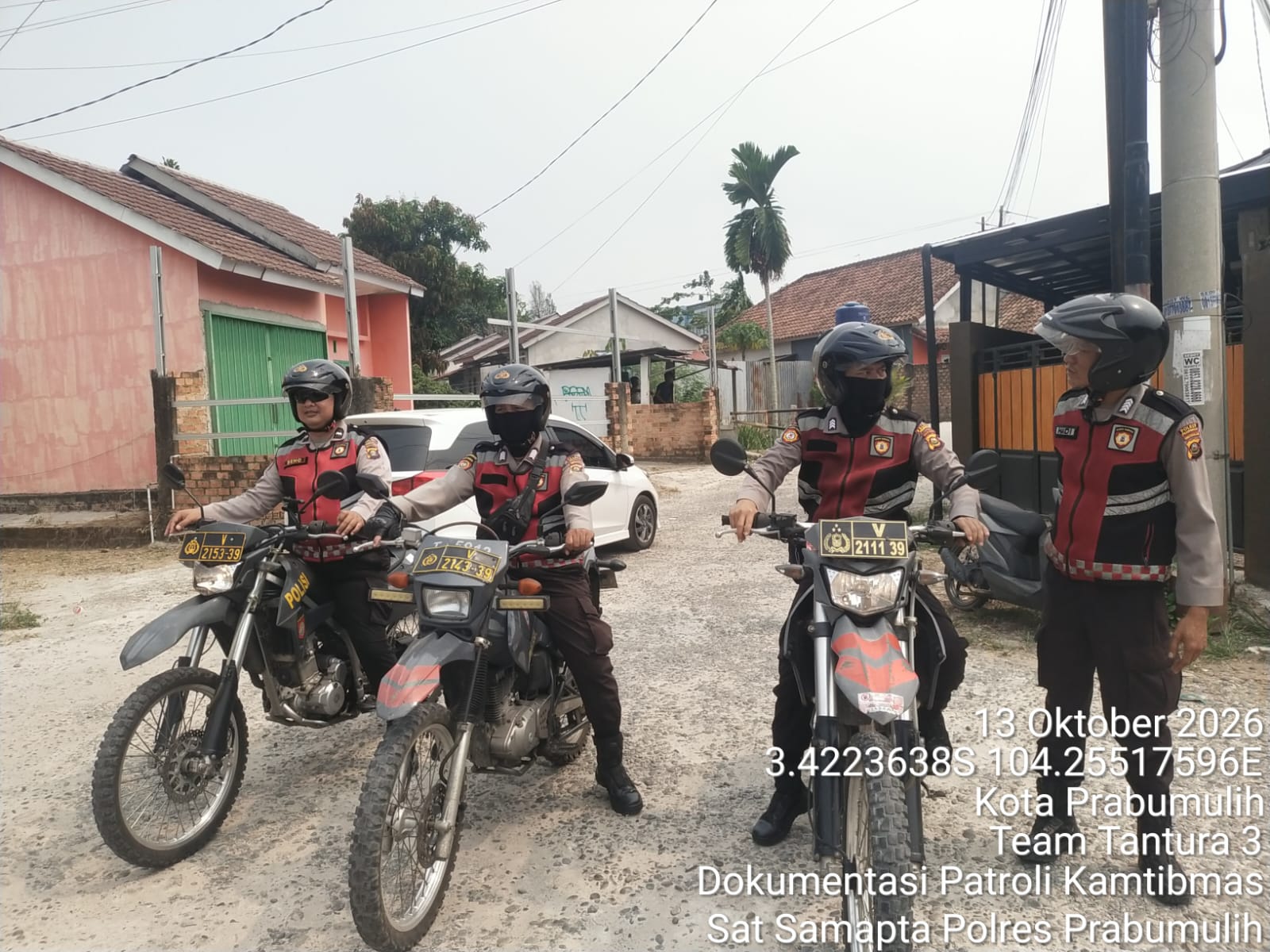 Cegah Kriminalitas dan Karhutla, Sat Samapta Polres Prabumulih Gencarkan Patroli Rutin Jaga Kamtibmas