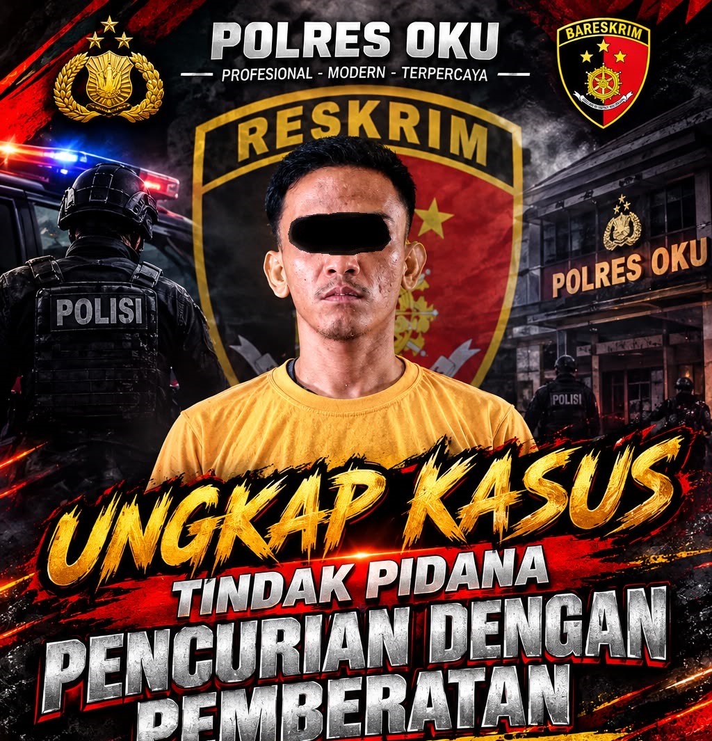 Polsek Baturaja Timur Ungkap Kasus Pencurian Dengan Pemberatan Di Gedung Aula Dinas Pendidikan Oku, Kerugian Ditaksir Rp177 Juta