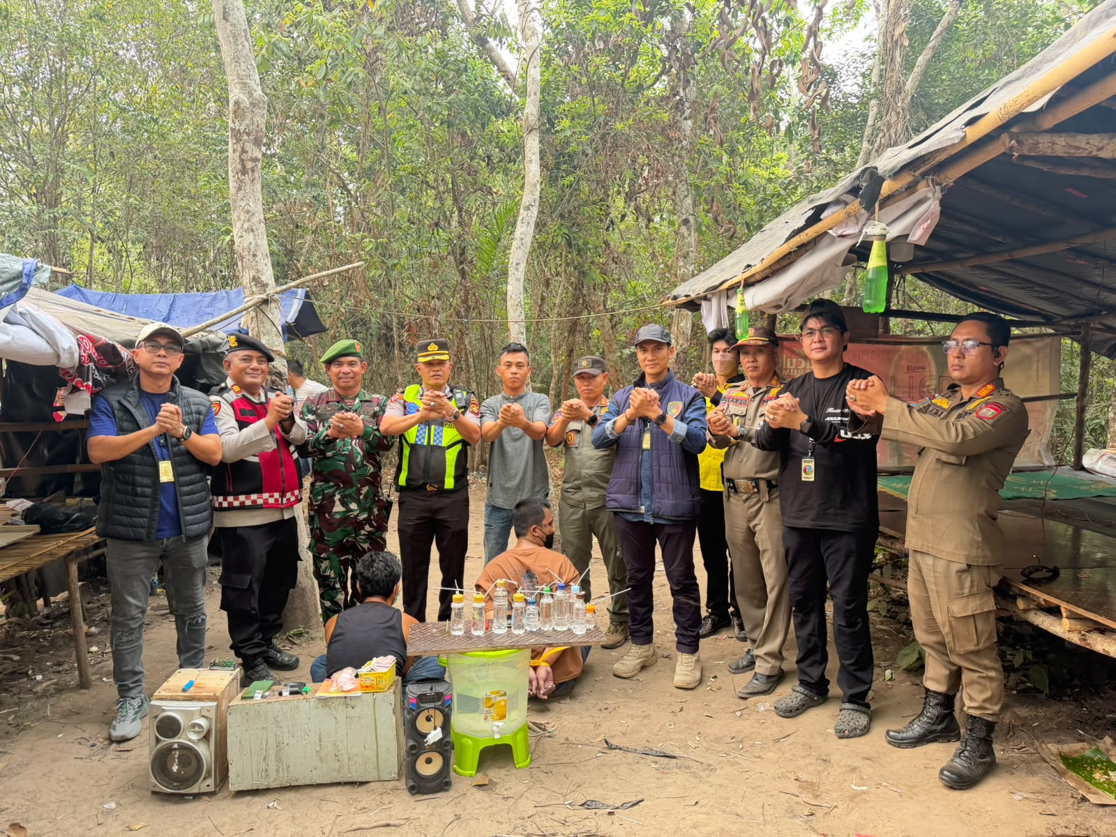 Polres Banyuasin Gelar Razia Gabungan di Betung, Dua Orang Diamankan dalam Penindakan Narkoba