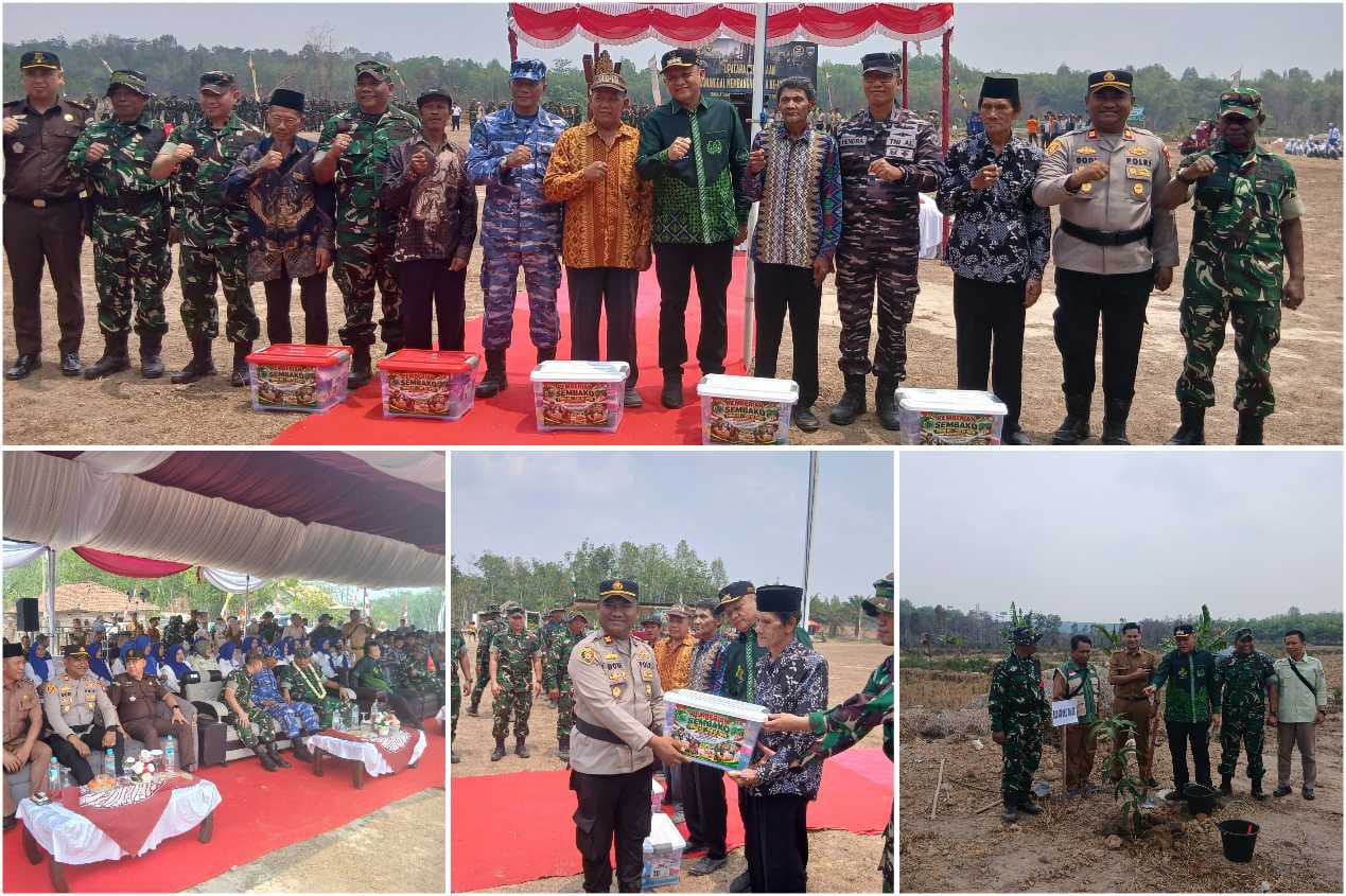 Polres OKU TIMUR Melaksanakan Pengamanan Kegiatan TMMD ke-130 Resmi Dibuka di Mengulak