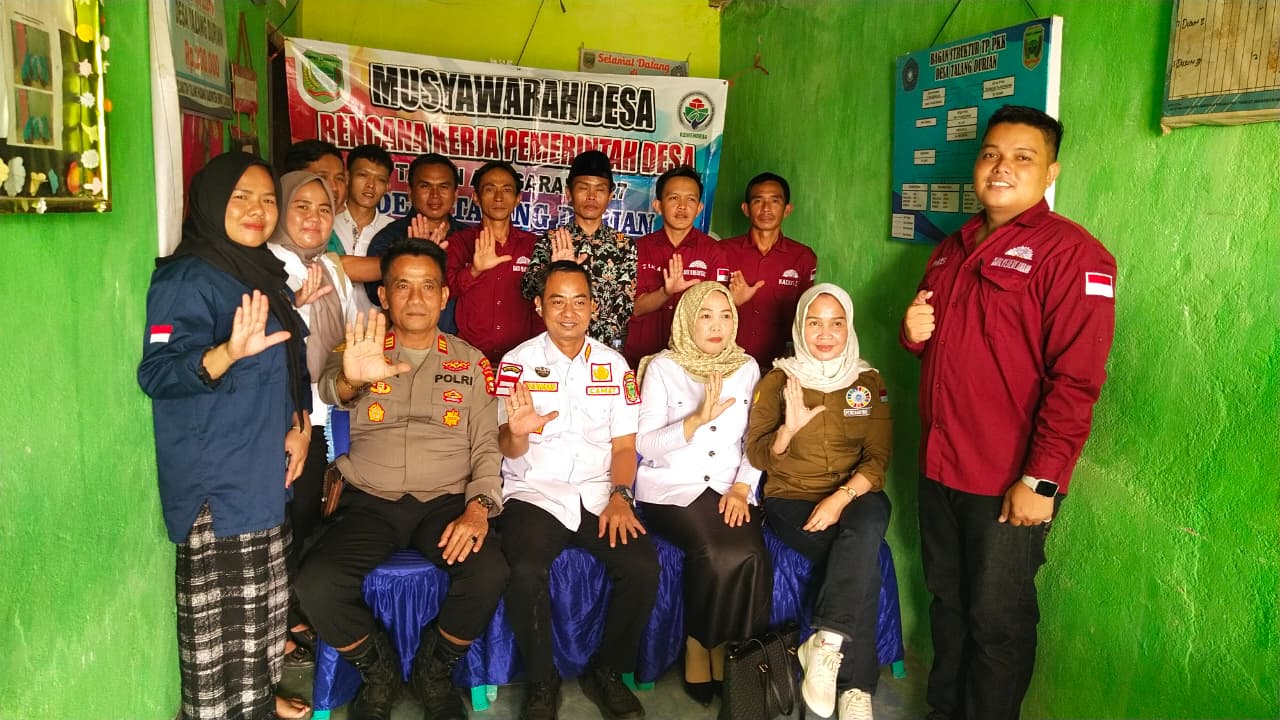 Kapolsek Talang Padang Kawal Musdes Desa Talang Durian TA 2027, Serap Aspirasi Warga dan Ingatkan Bahaya Karhutla