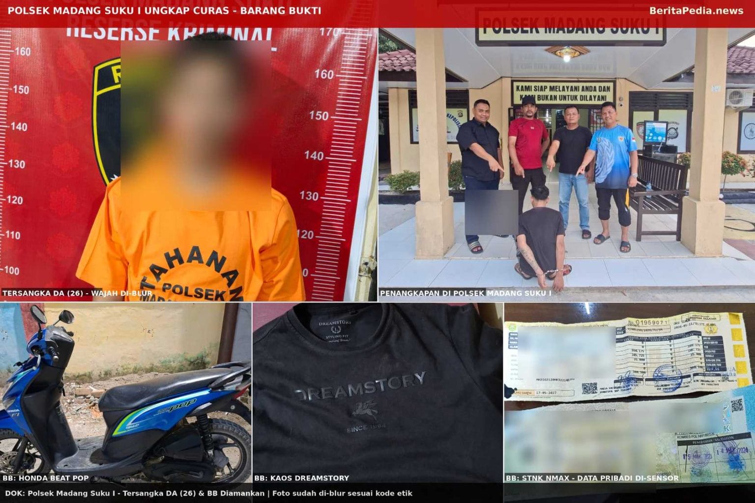 Begal Sadis di OKU Timur Ditangkap Tim Opsnal Polsek Madang Suku I, Begini Kronologisnya
