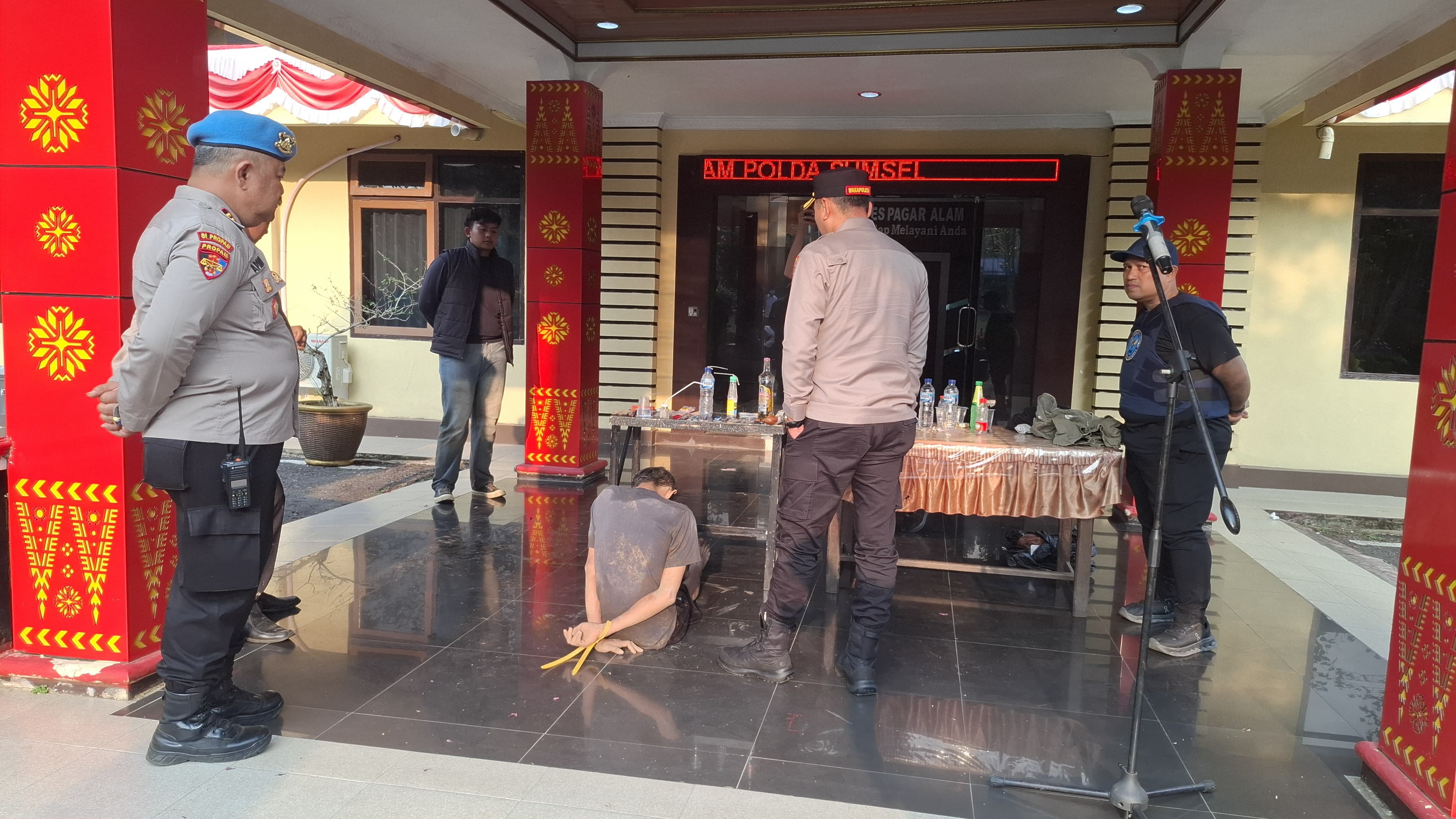 Polres Pagar Alam Gelar Razia Gabungan, Sita Sabu di Dua Lokasi