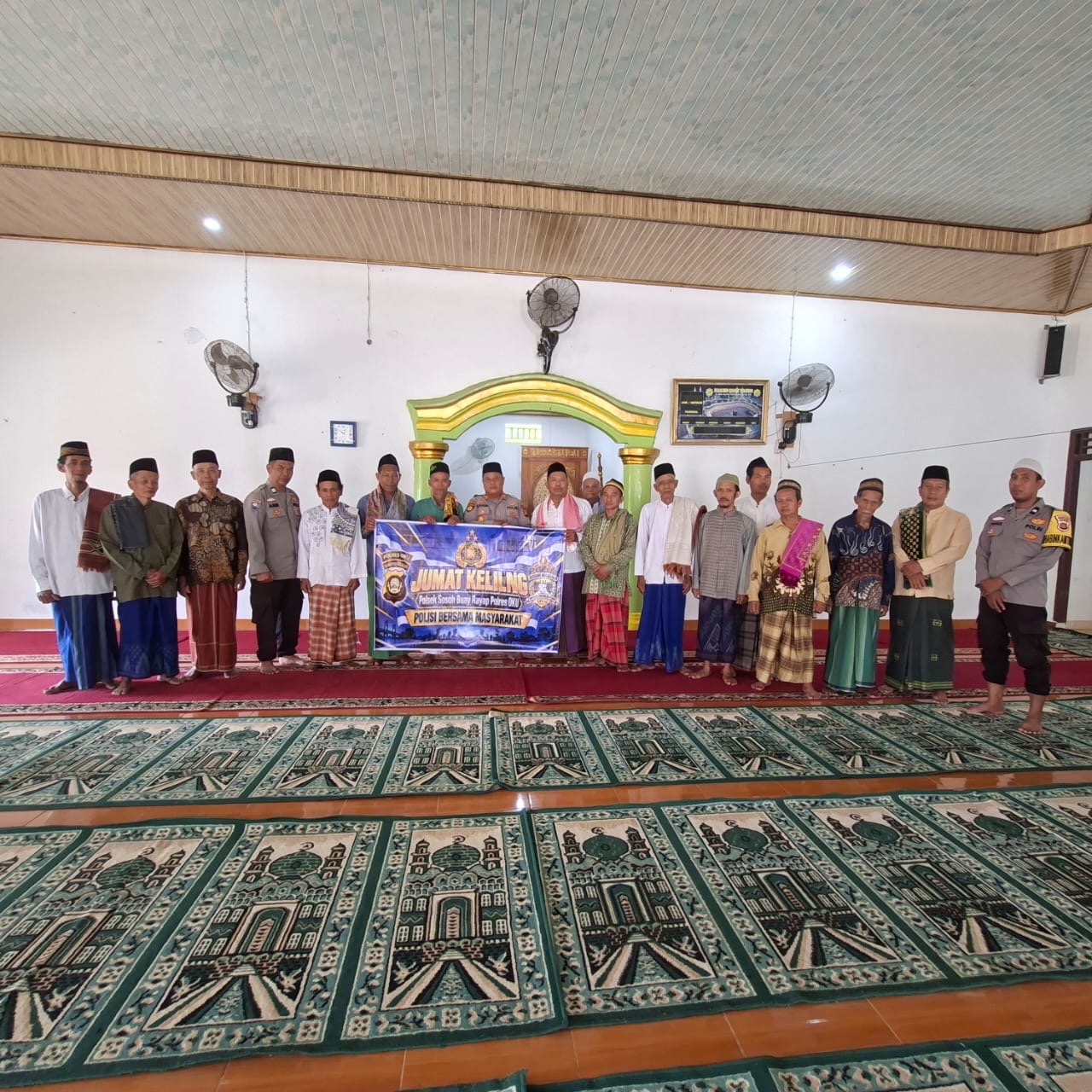 Polsek Sosoh Buay Rayap Gelar Safari Salat Jumat Keliling, Ajak Masyarakat Bersama Jaga Kamtibmas