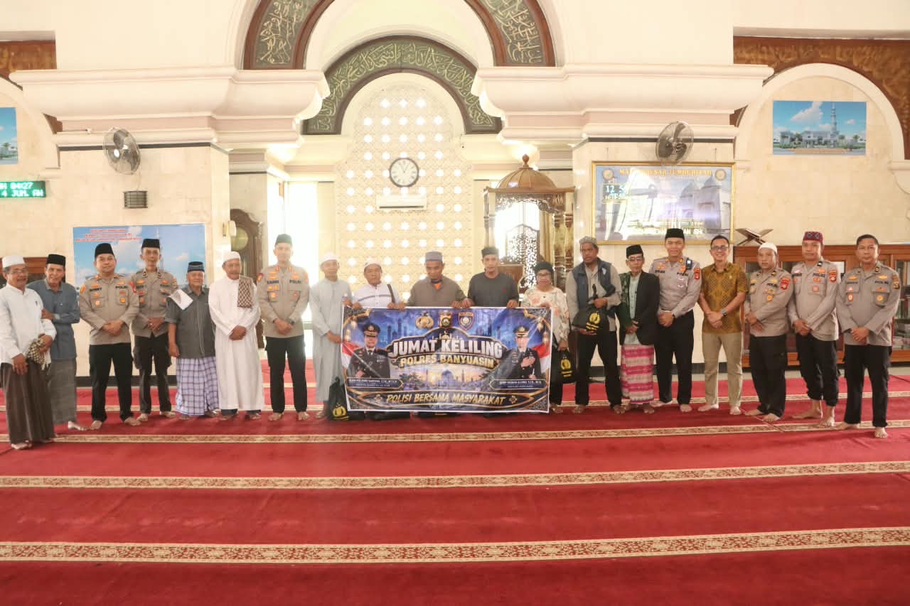 Polres Banyuasin Gelar Jumat Keliling, Perkuat Silaturahmi dan Pesan Kamtibmas