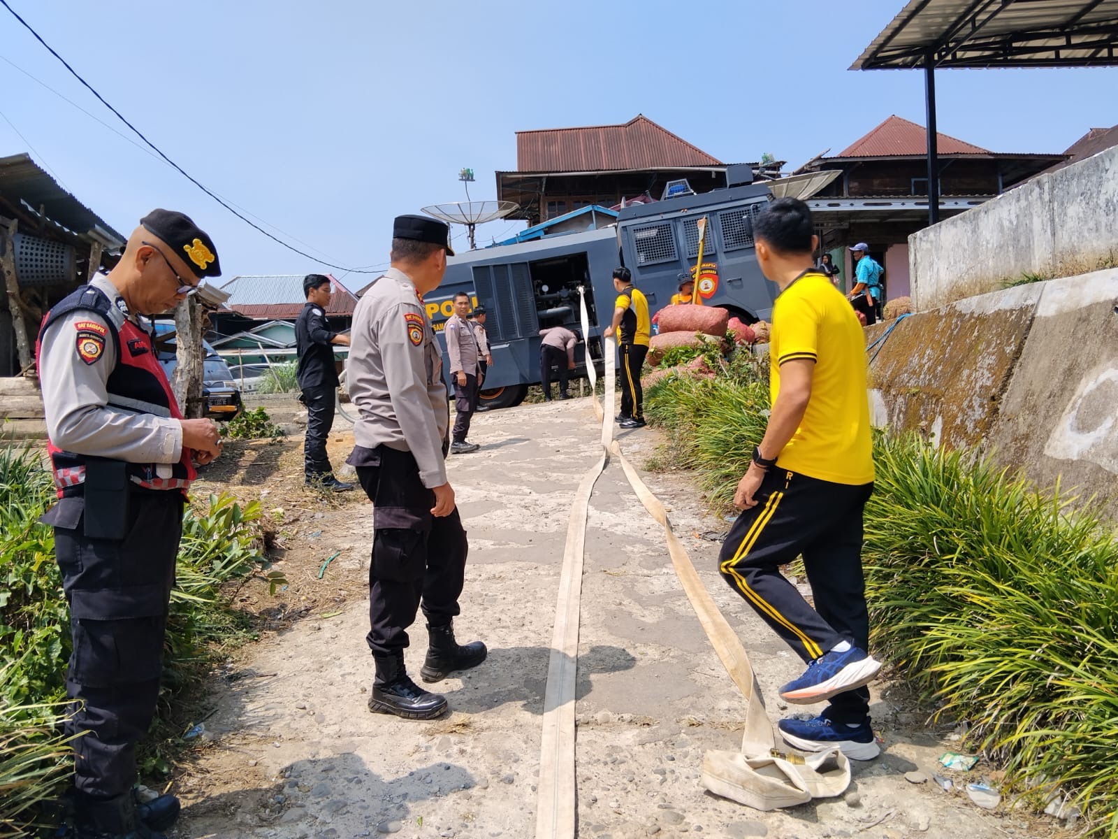 Polres Pagar Alam Salurkan Air Bersih untuk Warga Dusun Suka Mulia, hadirkan pelayanan ditengah masyarakat