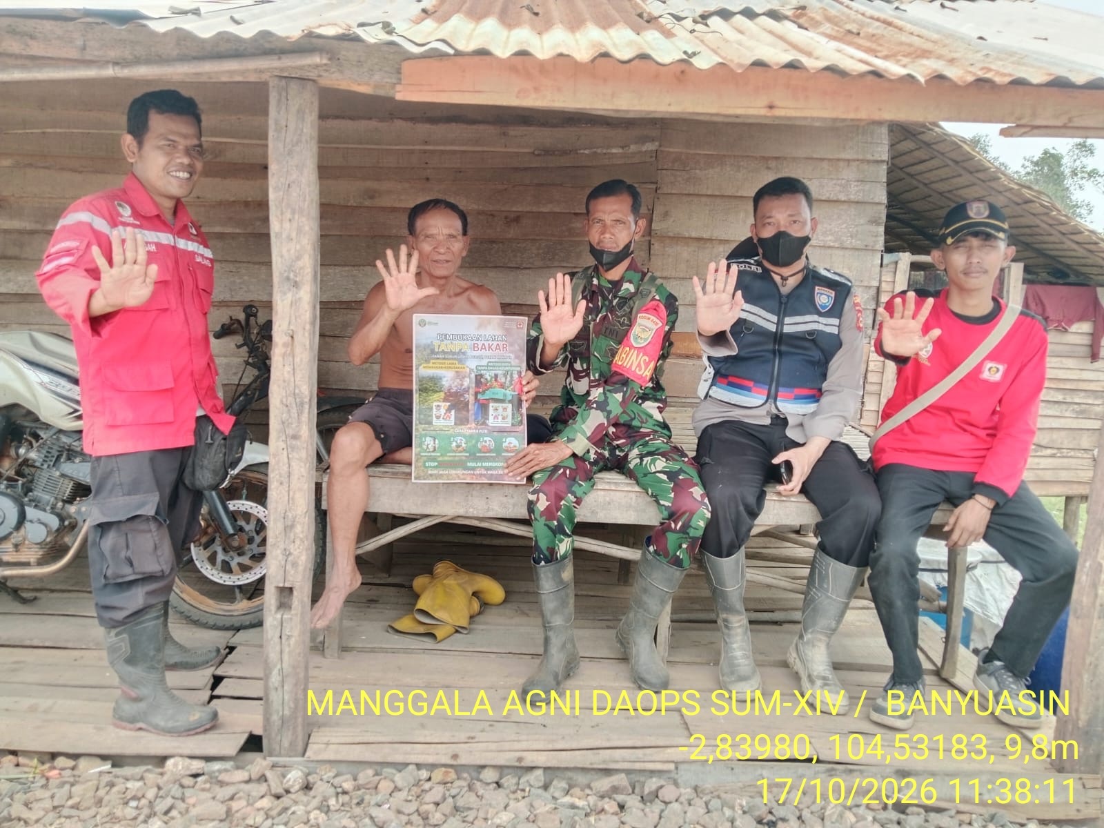 Patroli Terpadu di Desa Pulau Muning, Tim Gabungan Gencarkan Pencegahan Karhutla