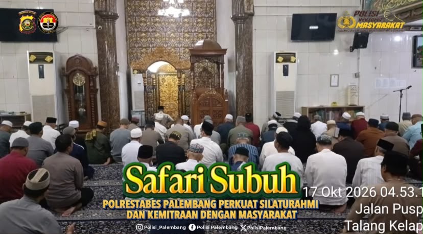 Safari Subuh, Polrestabes Palembang Perkuat Silaturahmi dan Kemitraan dengan Masyarakat