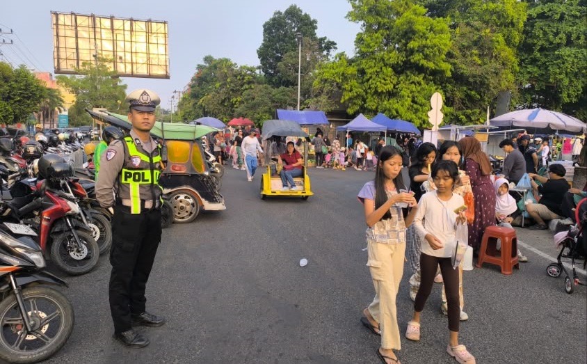 Satlantas Polres OKU Gelar Pengamanan Car Free Day, Wujudkan Lalu Lintas Aman dan Tertib