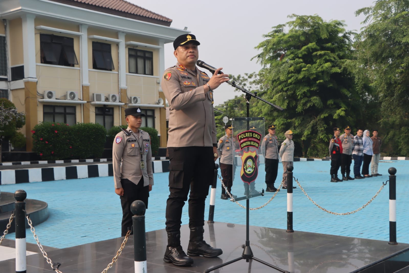 Polres OKU Laksanakan Apel Siaga, Tingkatkan Kesiapsiagaan dan Pelayanan kepada Masyarakat
