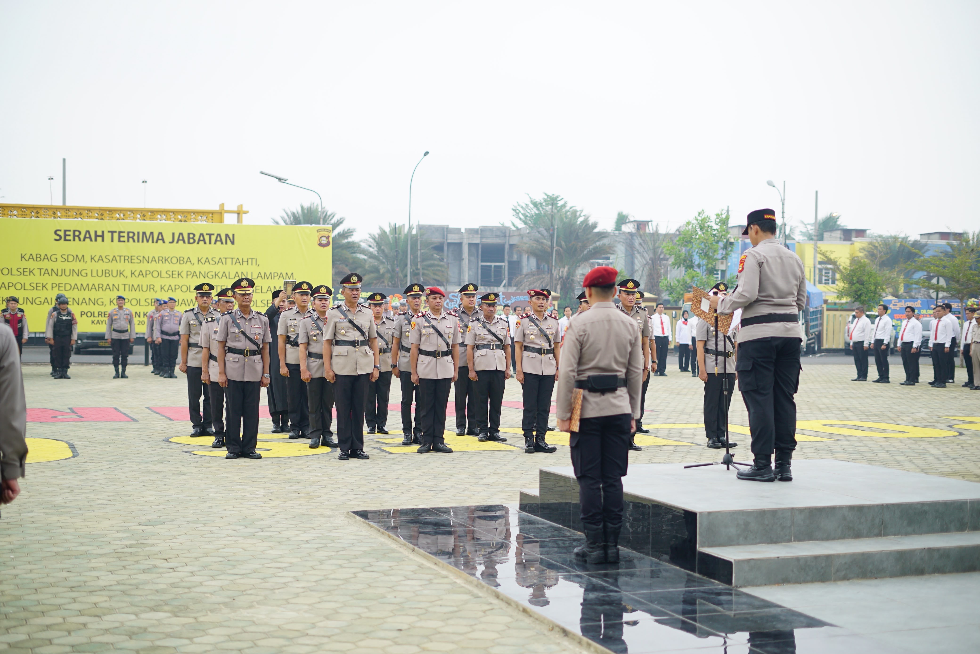 Polres OKI Gelar Sertijab, Sejumlah Pejabat dan Kapolsek Berganti Jabatan