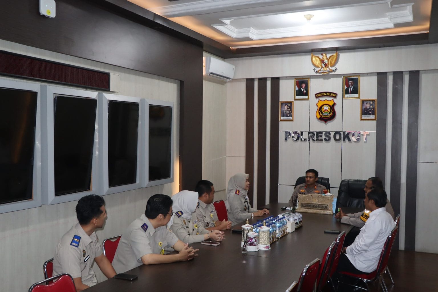 Perkuat Sinergitas Lintas Sektoral, Kapolres OKU Timur Terima Kunjungan Silaturahmi BPN