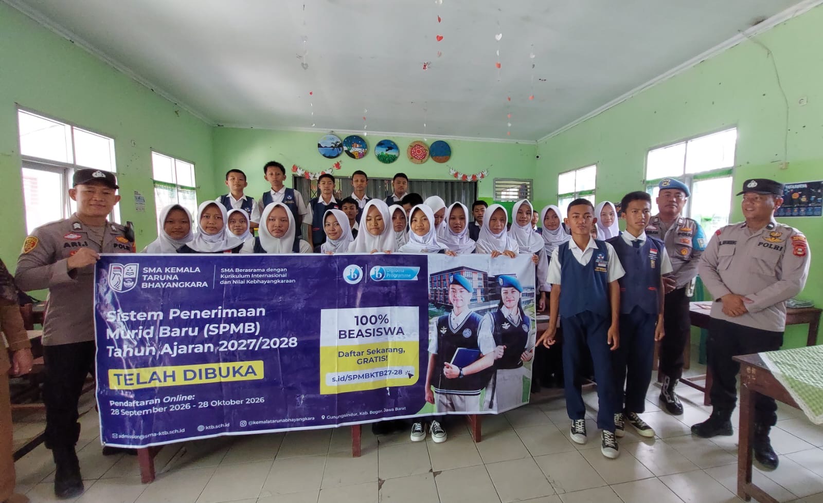 Polsek Madang Suku II Sosialisasikan Penerimaan Murid Baru SMA Kemala Taruna Bhayangkara TA 2026/2027