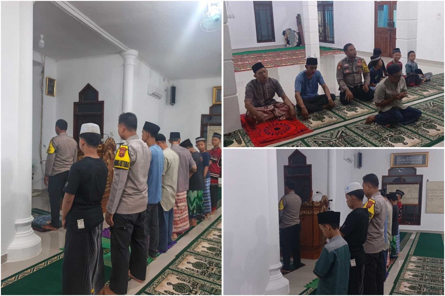 Pererat Silaturahmi dan Jaga Kondusivitas, Polsek Madang Suku I Gelar Subuh Keliling di Masjid Muhajirin Desa Rasuan