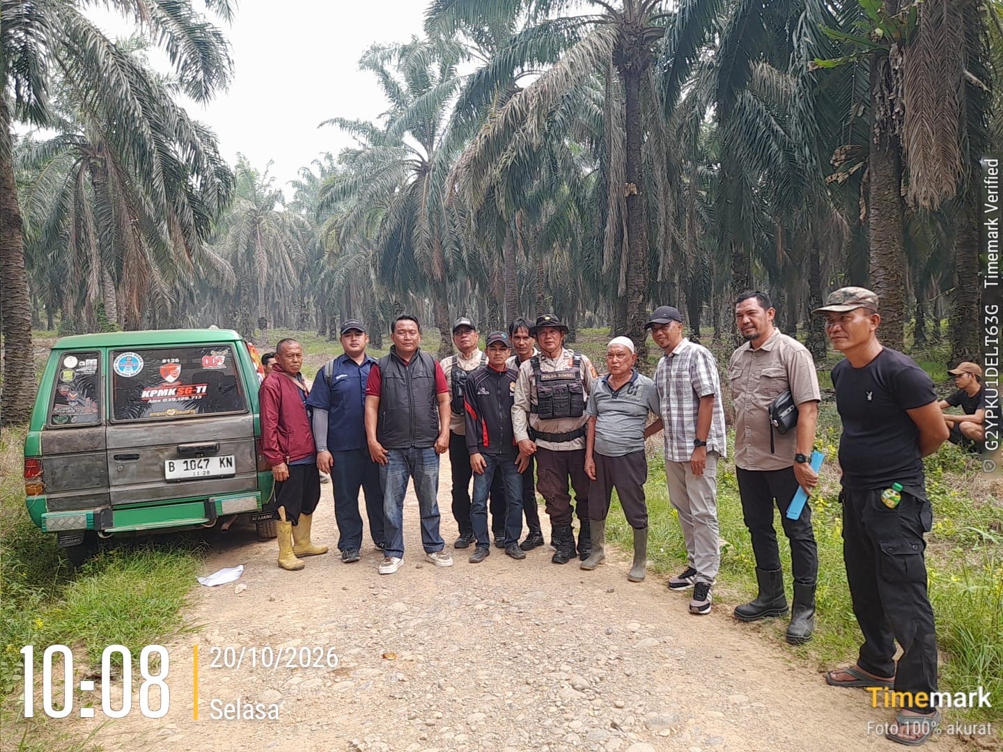 *Polsek Tebing Tinggi Monitor Aksi Klaim Lahan Sengketa 75 Hektar di PTPN 4 Sungai Berau*