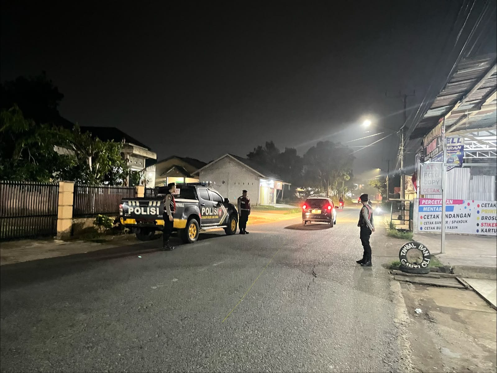 Cegah Kejahatan 3C, Sat Samapta Polres Lubuk Linggau Intensifkan Patroli Kamtibmas di Batu Urip