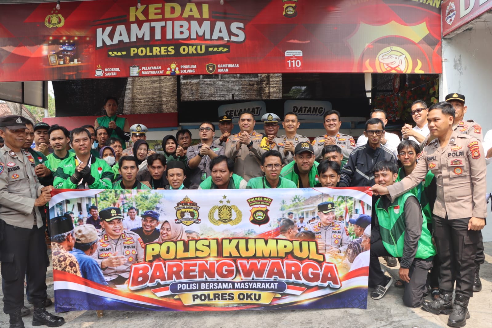 Kapolres OKU AKBP Helmy Tamaela Kumpul Bareng Warga di Kedai Kamtibmas, Pererat Silaturahmi dan Serap Aspirasi Masyarakat