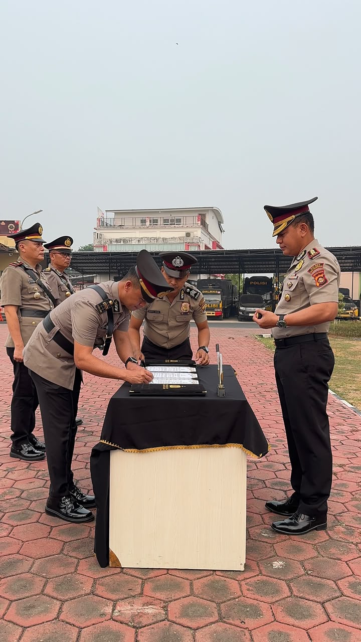 Pimpin Sertijab Kapolsek Keluang dan Tungkal Jaya, Kapolres Muba Tekankan Profesionalisme dan Pelayanan Masyarakat