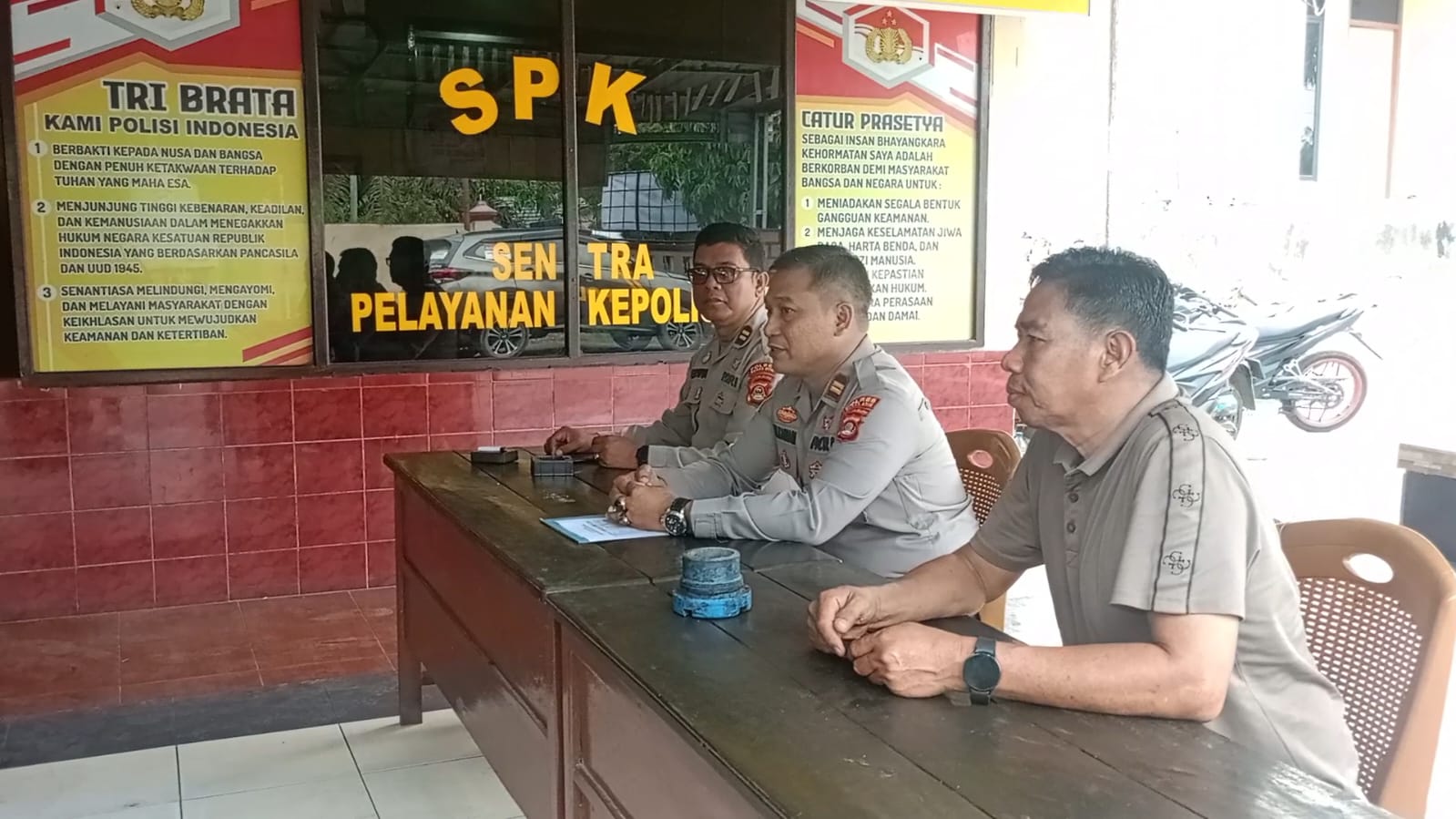 Perkenalan Kapolsek Gunung Megang, IPTU Zulkarnain Afianata Tekankan Program Quick Wins Kapolri kepada Anggota