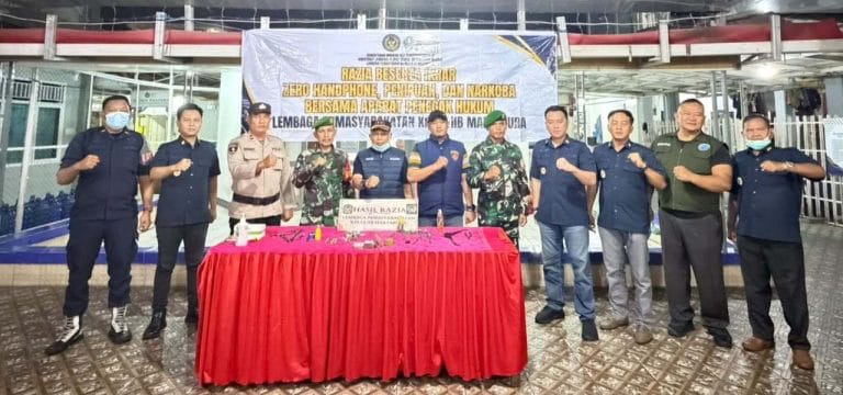 Razia Gabungan Lapas Kelas IIB Martapura Libatkan TNI-Polri, Tegaskan Komitmen Zero Handphone, Narkoba dan Penipuan
