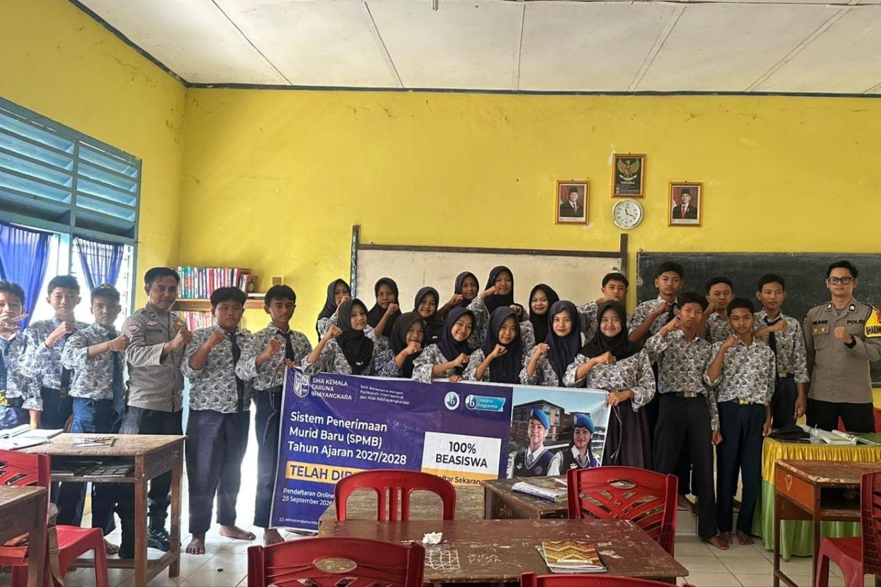 Polsek BP Peliung Sosialisasikan Penerimaan Siswa Baru SMA Kemala Taruna Bhayangkara