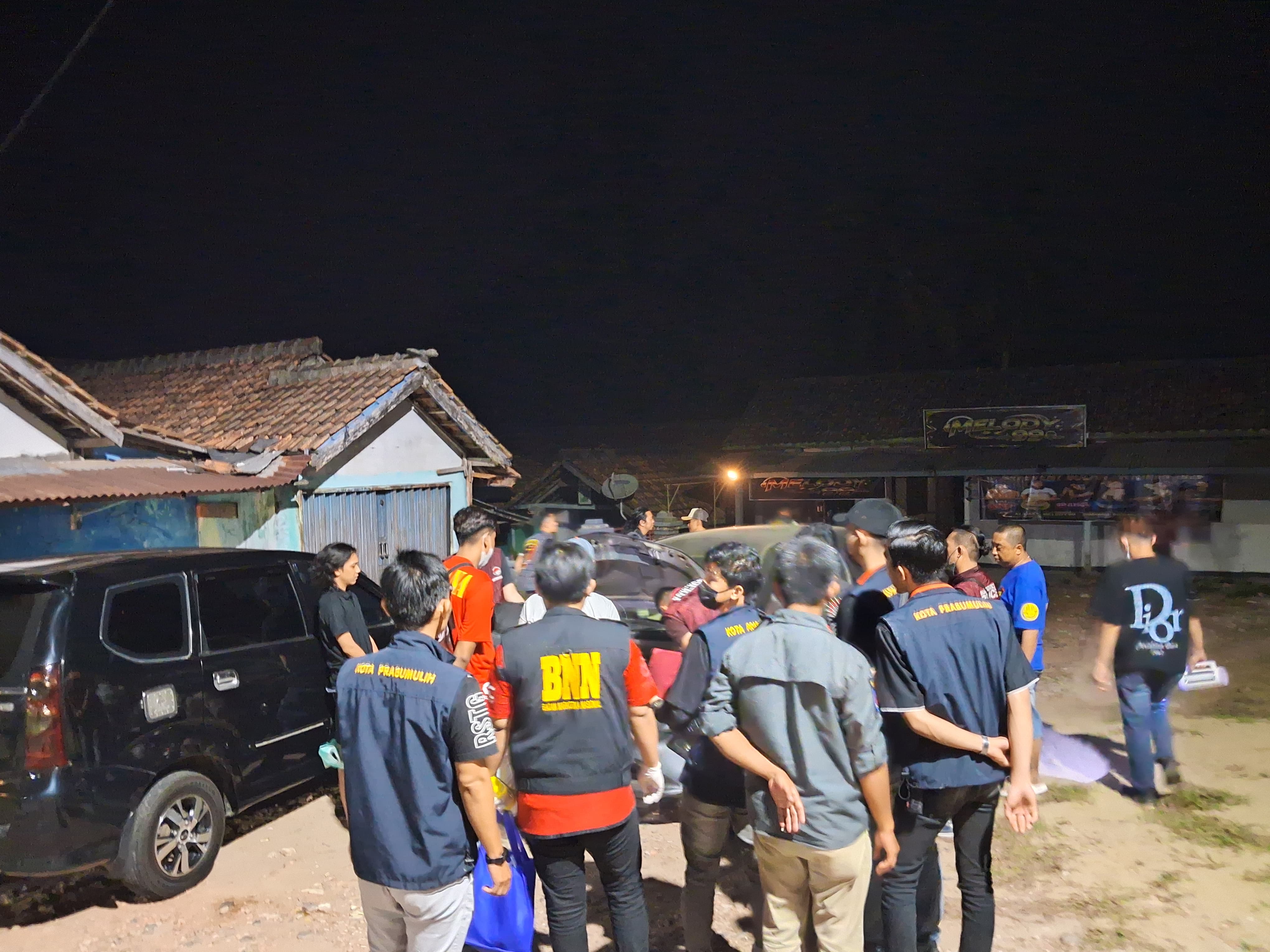 Polres Prabumulih Bersama BNNK Gelar Razia THM, Tiga Orang Positif Tes Urine