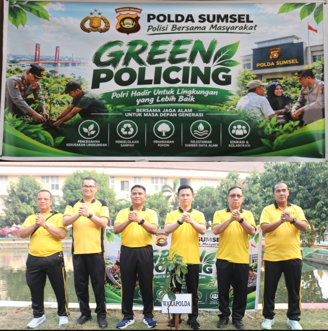 Green Policing Polda Sumsel, Perkuat Kepedulian Lingkungan melalui Aksi Nyata