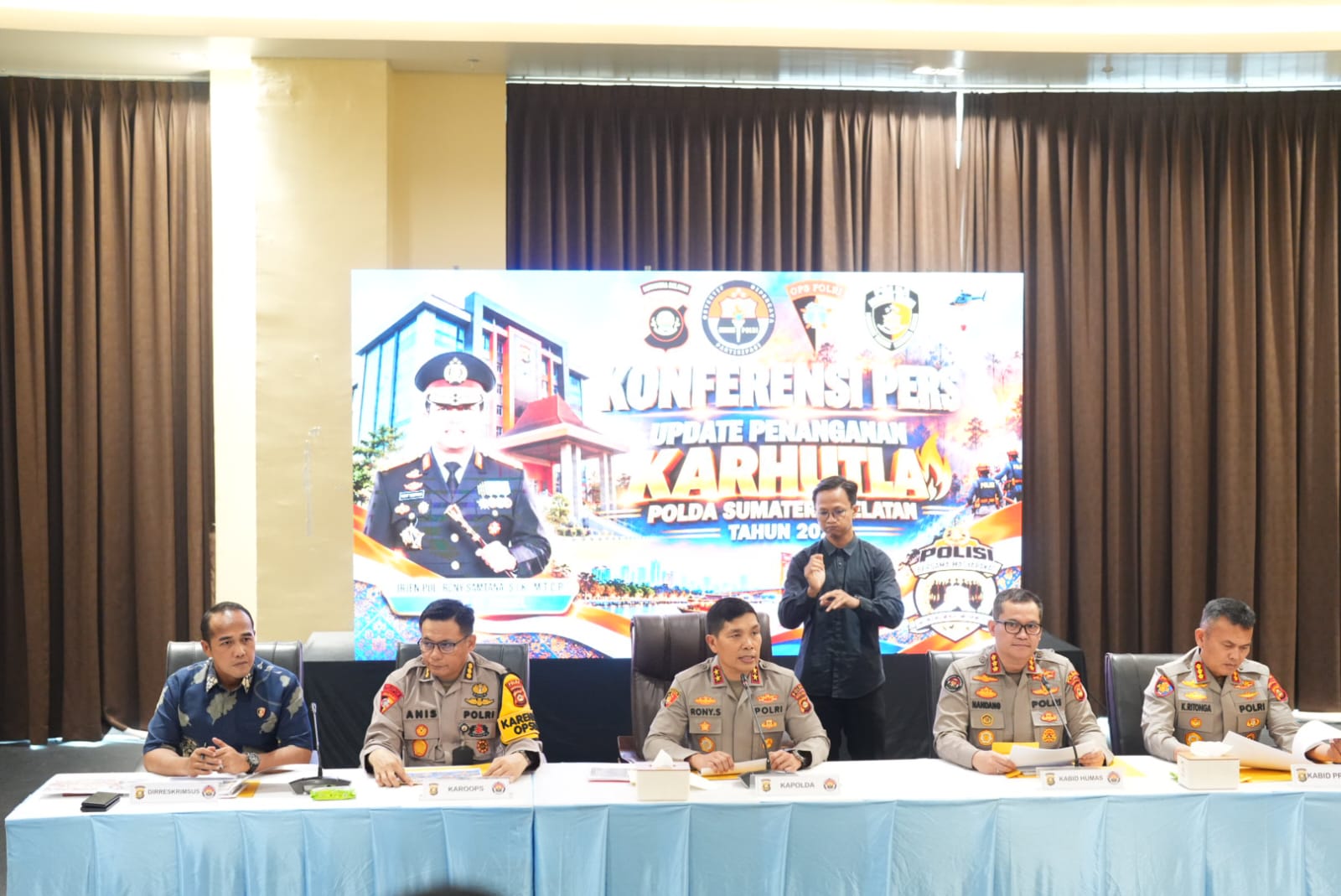 Penanganan Karhutla 2026, Polda Sumsel Tetapkan 52 Tersangka Perorangan dan Proses 20 Perkara Korporasi