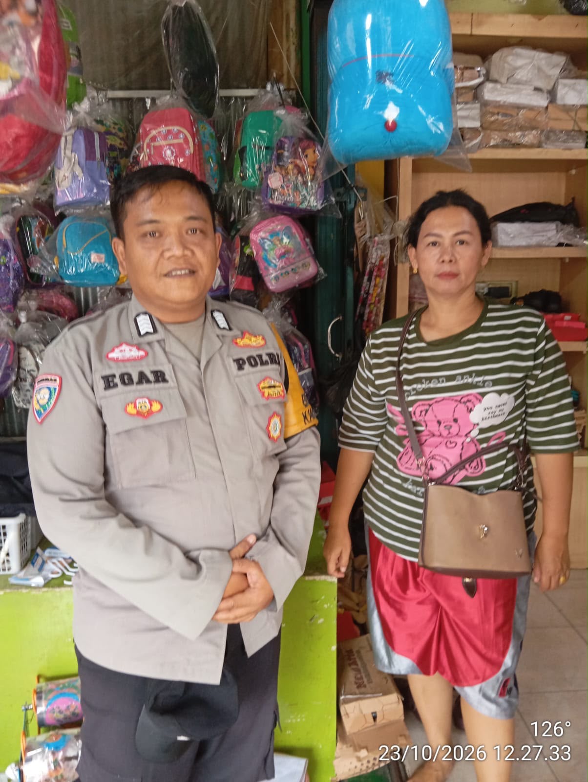 Sambangi Warga, Bhabinkamtibmas Bangun Jaya Sampaikan Imbauan Kamtibmas dan Cegah Karhutla