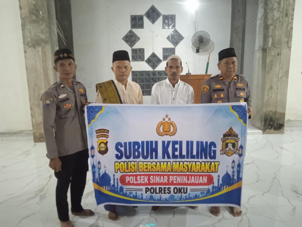 Polsek Sinar Peninjauan Gelar Safari Subuh di Masjid Baiturohim, Pererat Silaturahmi dan Tingkatkan Kamtibmas