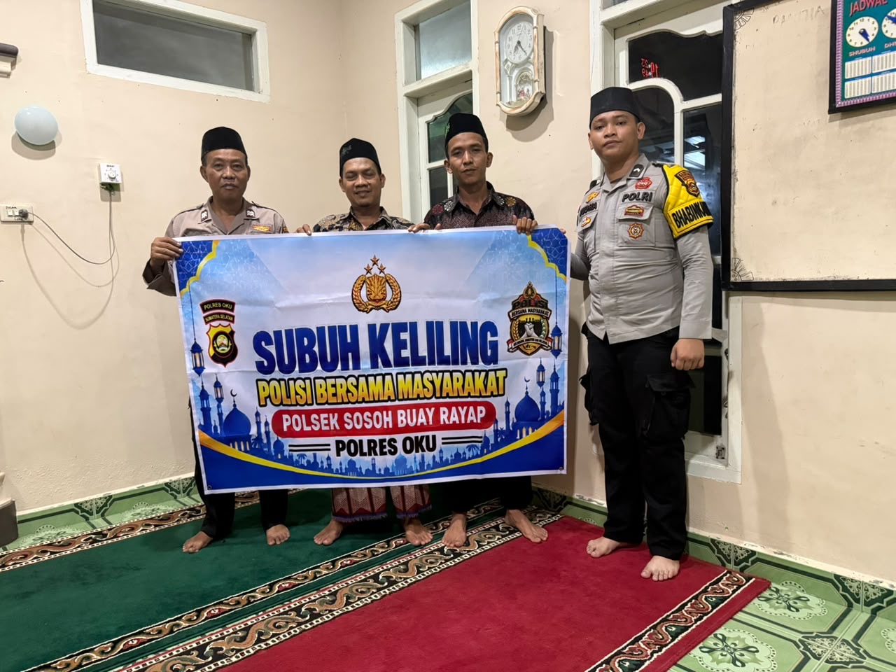 Polsek Sosoh Buay Rayap Gelar Safari Subuh di Masjid Ar Rahman, Pererat Silaturahmi dan Tingkatkan Kamtibmas