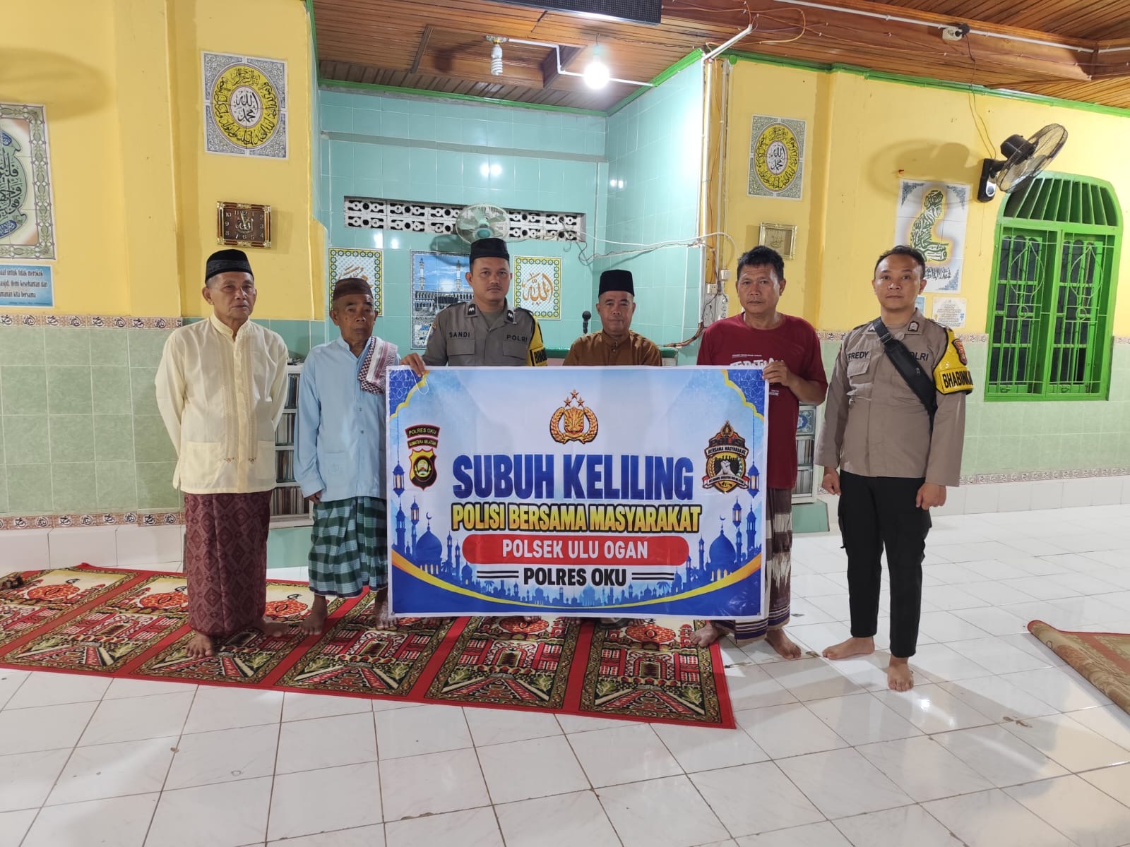 Polsek Ulu Ogan Gelar Safari Subuh di Masjid Darul Mutaqin, Pererat Silaturahmi dan Tingkatkan Kamtibmas