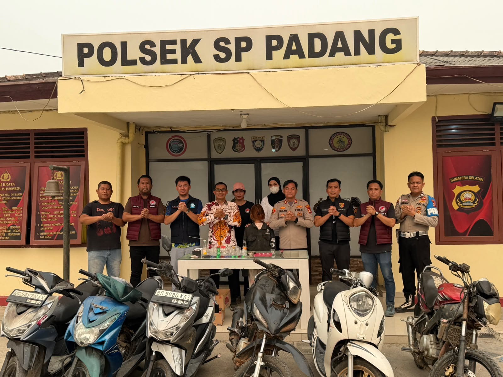 Polres OKI dan BNNK Tertibkan Lokasi Diduga Jadi Tempat Peredaran Narkotika di Serdang Menang