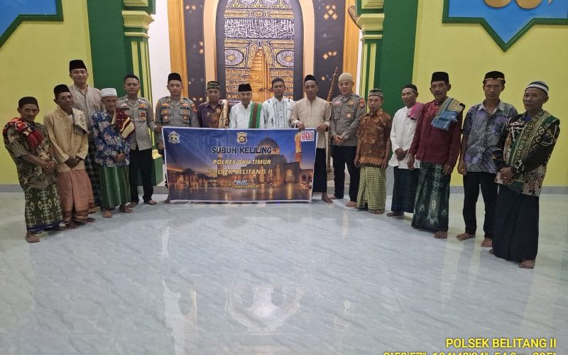 Dekatkan Diri dengan Masyarakat, Polsek Belitang II Sosialisasi Kamtibmas Usai Sholat Subuh Berjamaah