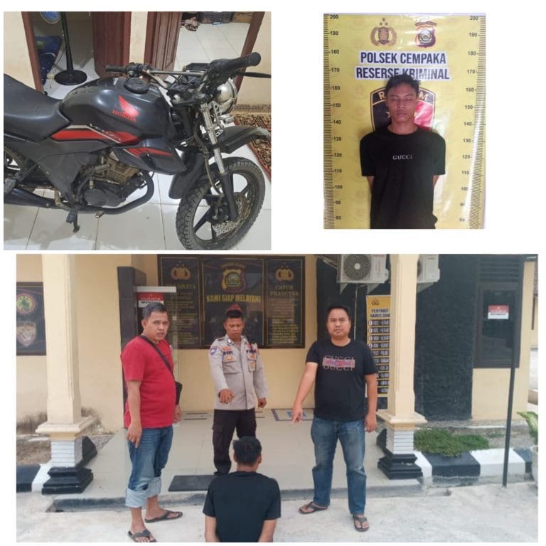 Gerak Cepat Unit Reskrim Polsek Cempaka, Buron Kasus Penggelapan Sepeda Motor di Kamp PT OHH Berhasil Diringkus