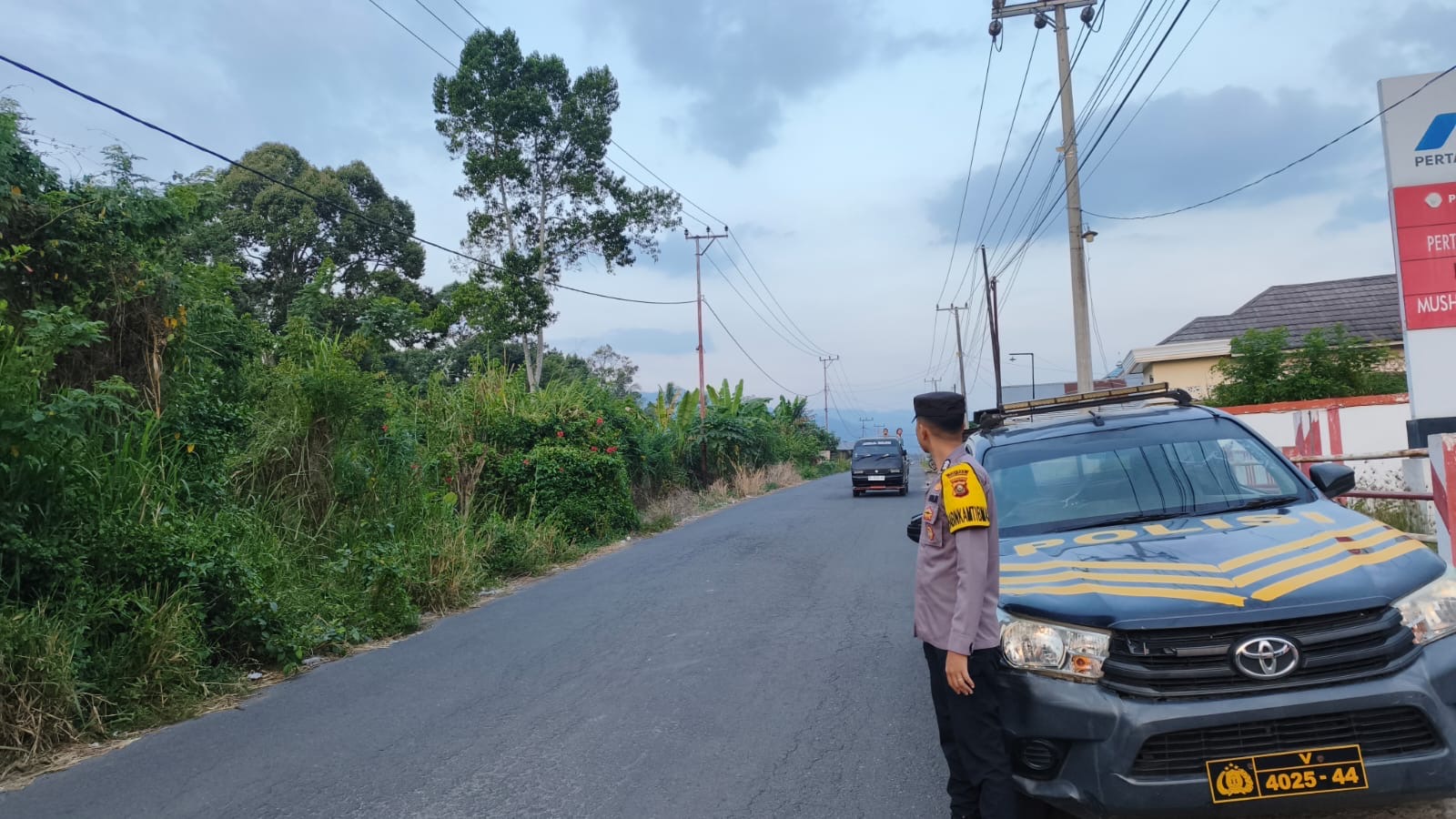 Patroli Sore Polsek Muara Pinang Sasar Jalur Lintas Pendopo-Pagaralam, Cegah 3C dan Balap Liar