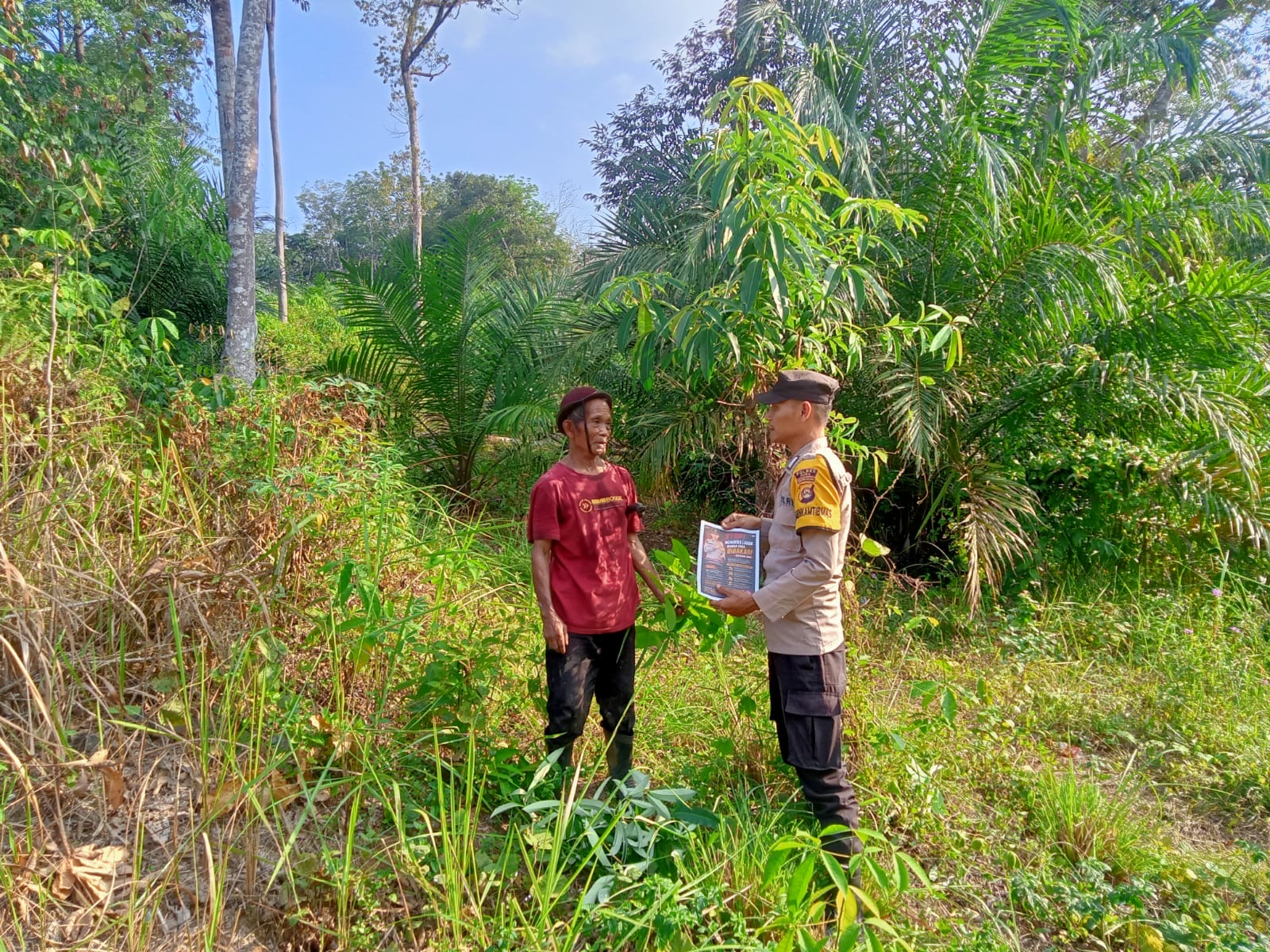 Guna Cegah Karhutla, Polsek Jayaloka Polres Musi Rawas Gencarkan Patroli dan Himbauan