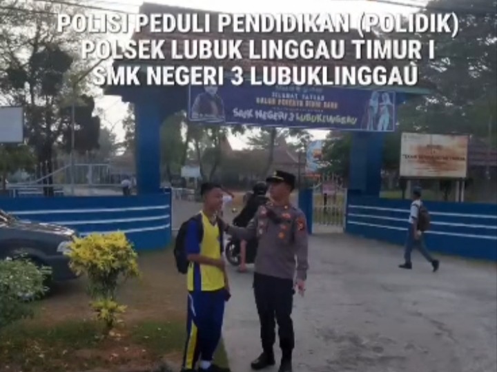 Lewat Program POLIDIK, Polsek Lubuk Linggau Timur I Sambangi SMKN 3, Ajak Pelajar Tolak Bullying dan Tawuran