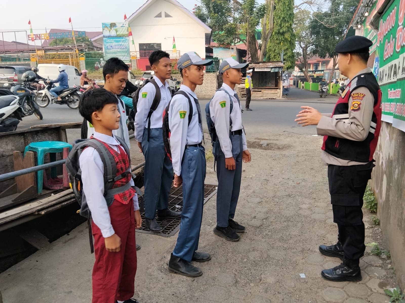 Sat Samapta Polres Pagar Alam Imbau Pelajar Jauhi Narkoba, Balapan Liar, dan Kenakalan Remaja