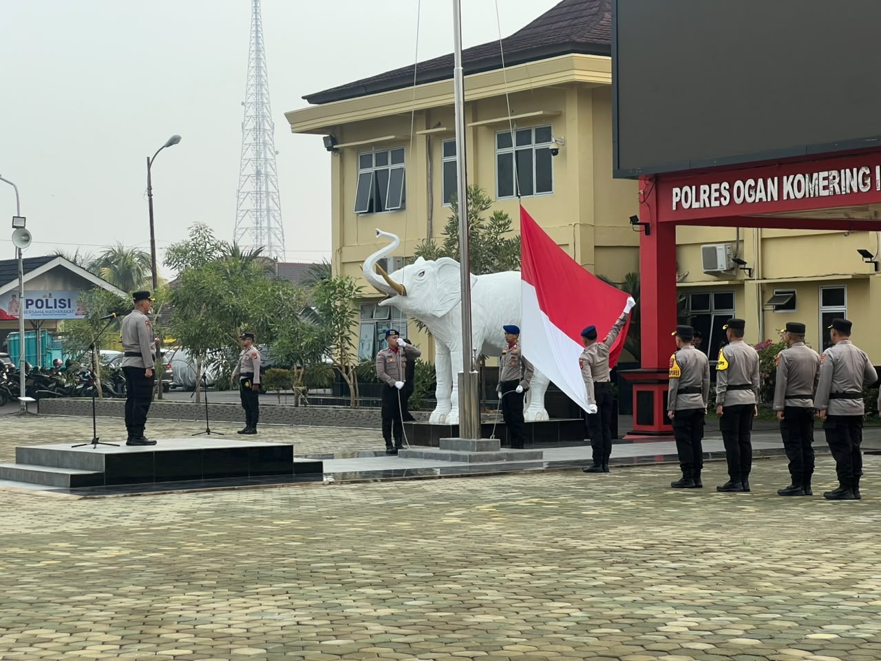 Kapolres OKI Pimpin Upacara Sumpah Pemuda, Teguhkan Semangat Patriotisme