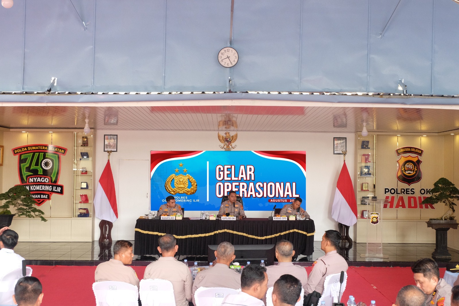 Gelar Operasional Agustus 2026, Polres OKI Jadikan Evaluasi sebagai Kompas Menjaga Keamanan