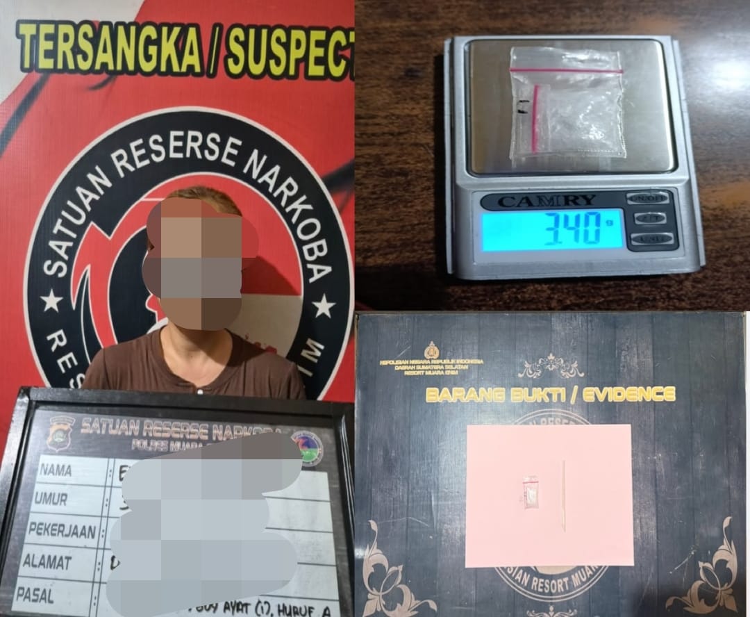 Diduga Edarkan Sabu di Muara Enim, Seorang IRT Diamankan Satresnarkoba Polres Muara Enim