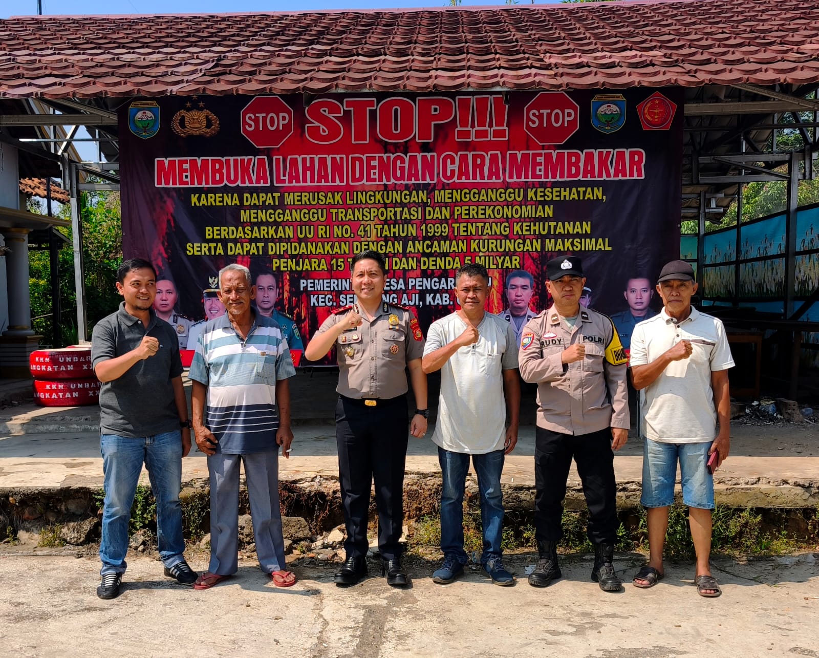 Turun langsung ke Desa, Polsek Semidang Aji Optimalkan pencegahan Karhutla