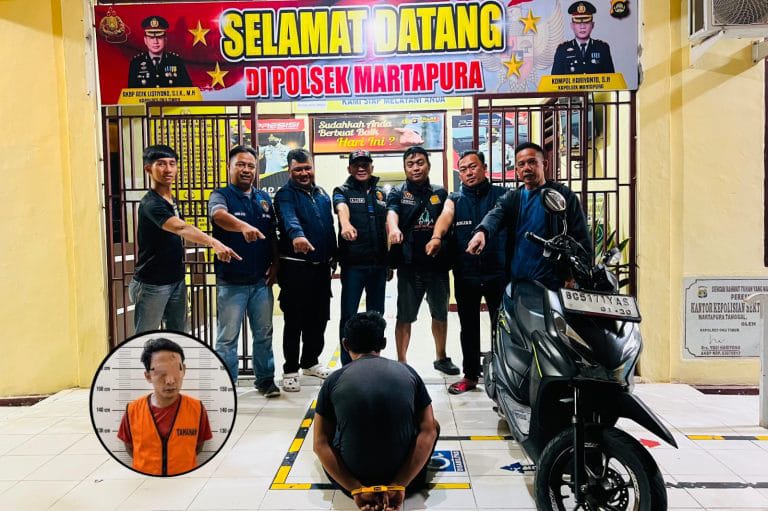 Dipinjam Semalam, Motor Malah Digadaikan Dua Kali! Tim Opsnal Polsek Martapura Ringkus Pelaku Penggelapan