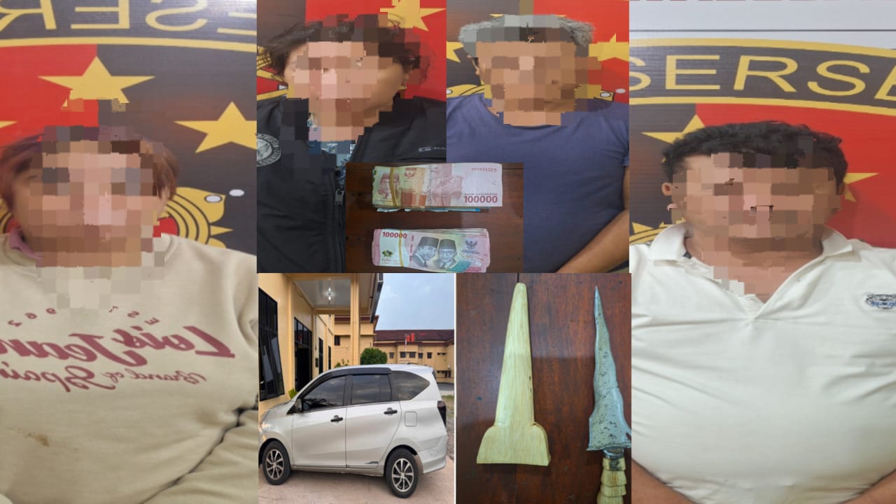 Rampok SPBU Bawa Kabur Rp30 Juta, Empat Pelaku Diciduk Polisi dalam Hitungan Jam