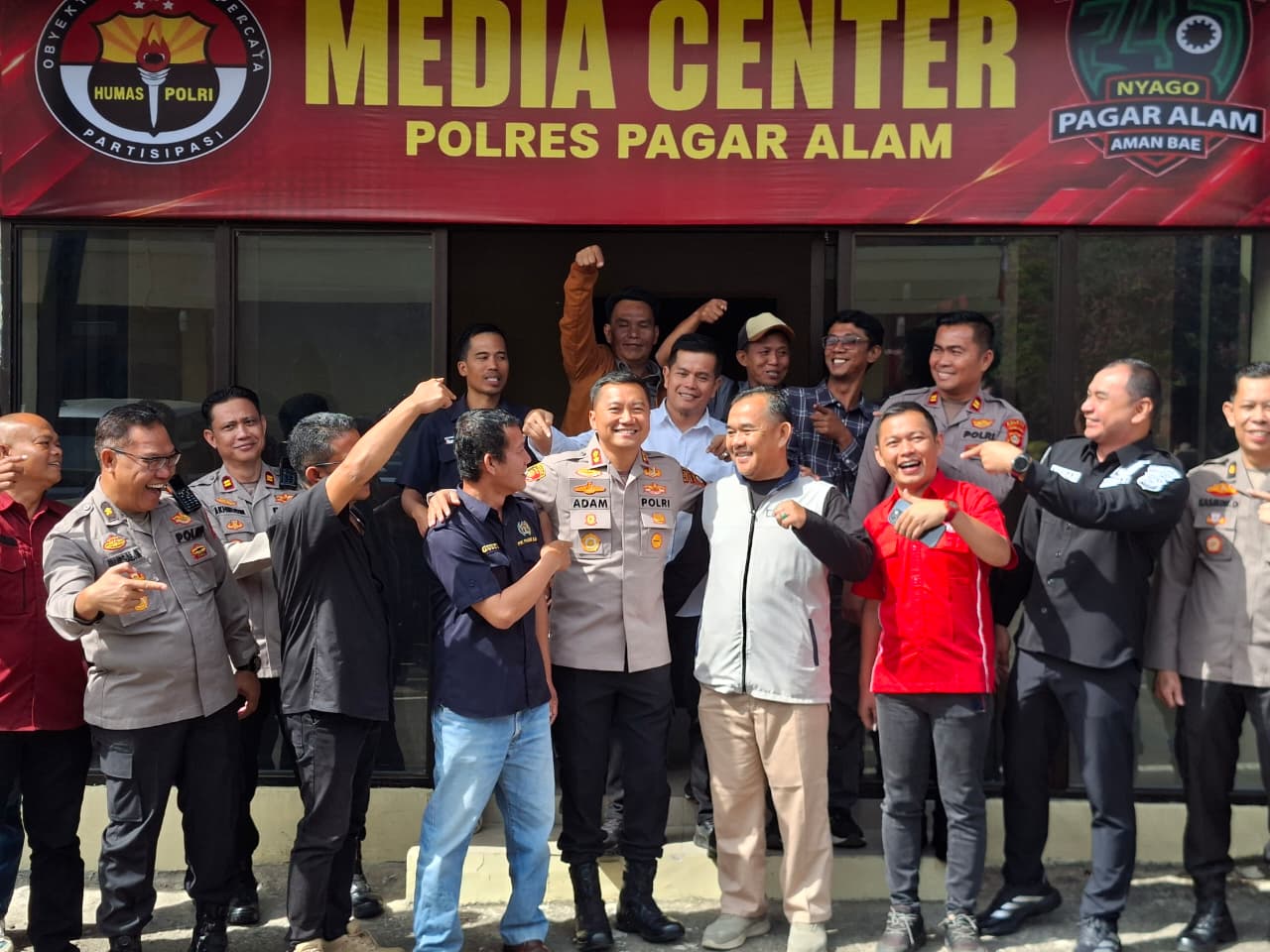 Polres Pagar Alam Perkuat Sinergitas Bersama Awak Media Lewat Coffee Morning Penuh Keakraban
